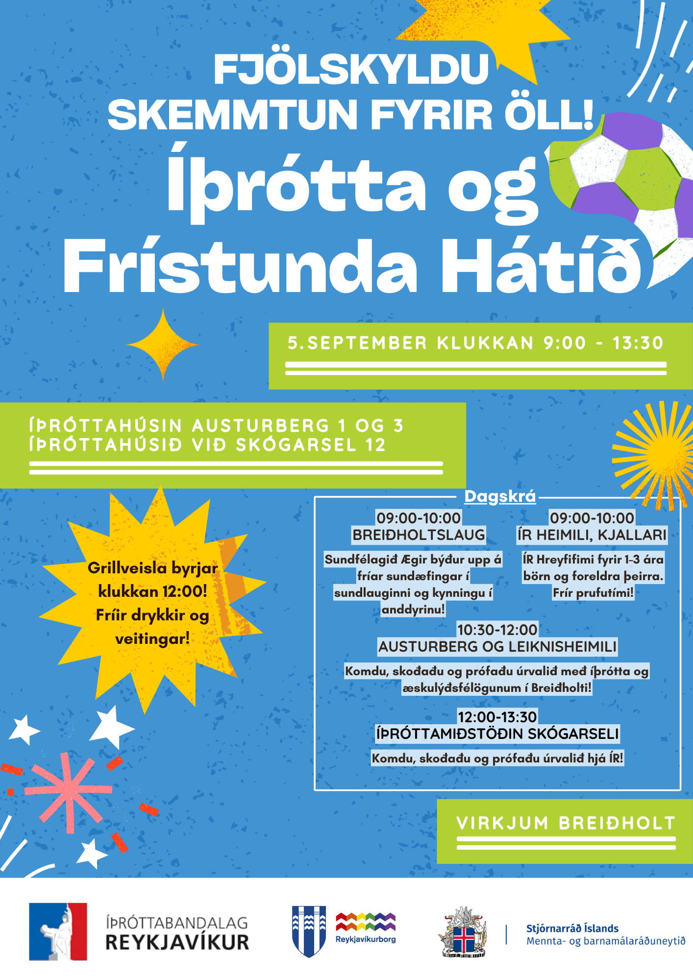 Opið hús hjá ÍR á laugardaginn kl. 12-13:30
